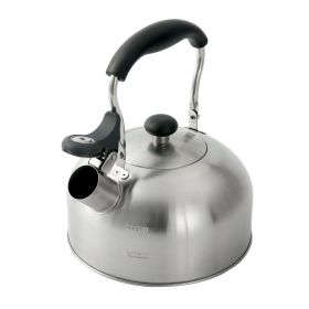 1.8-Liter Whistle Tea Kettle, Induction Compatible, Stainless Steel, Silver