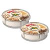 2Pcs Divided Serving Tray with Lid and Handle 360° Rotatable Snack Box Container with 6 Dividers Clear Portable Snack Platters for Fruit Candy Nut Sna